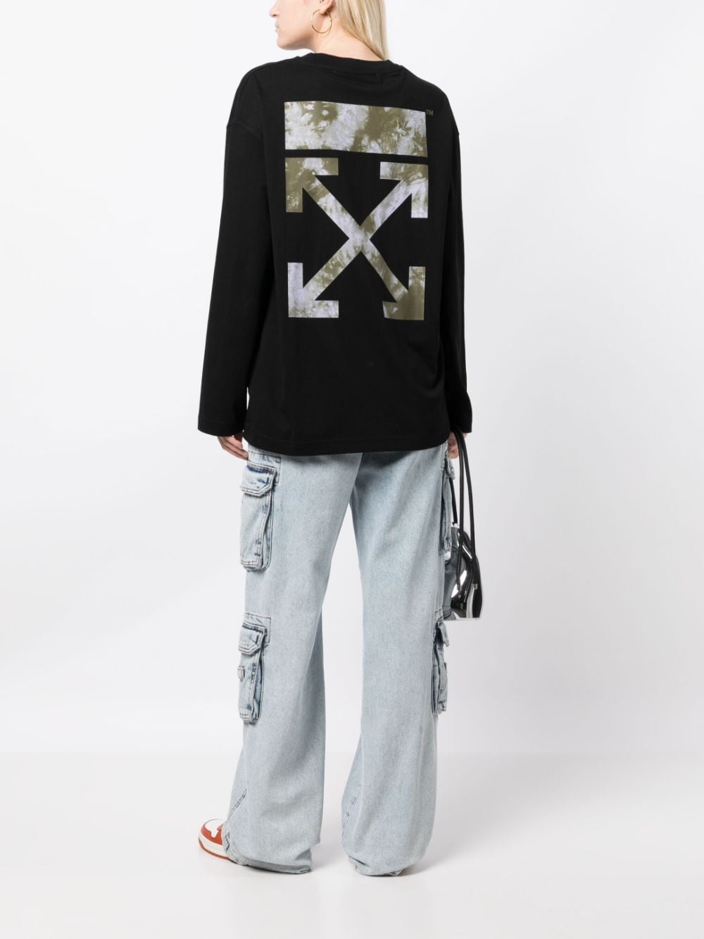 logo-print long-sleeve T-shirt - 3