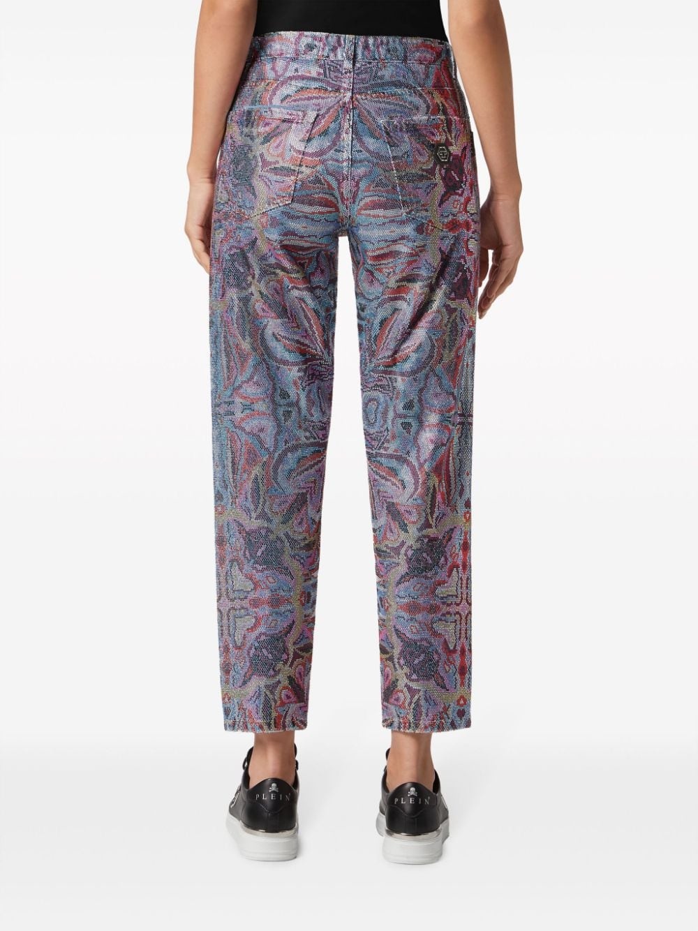 Crystal Circus cropped jeans - 4
