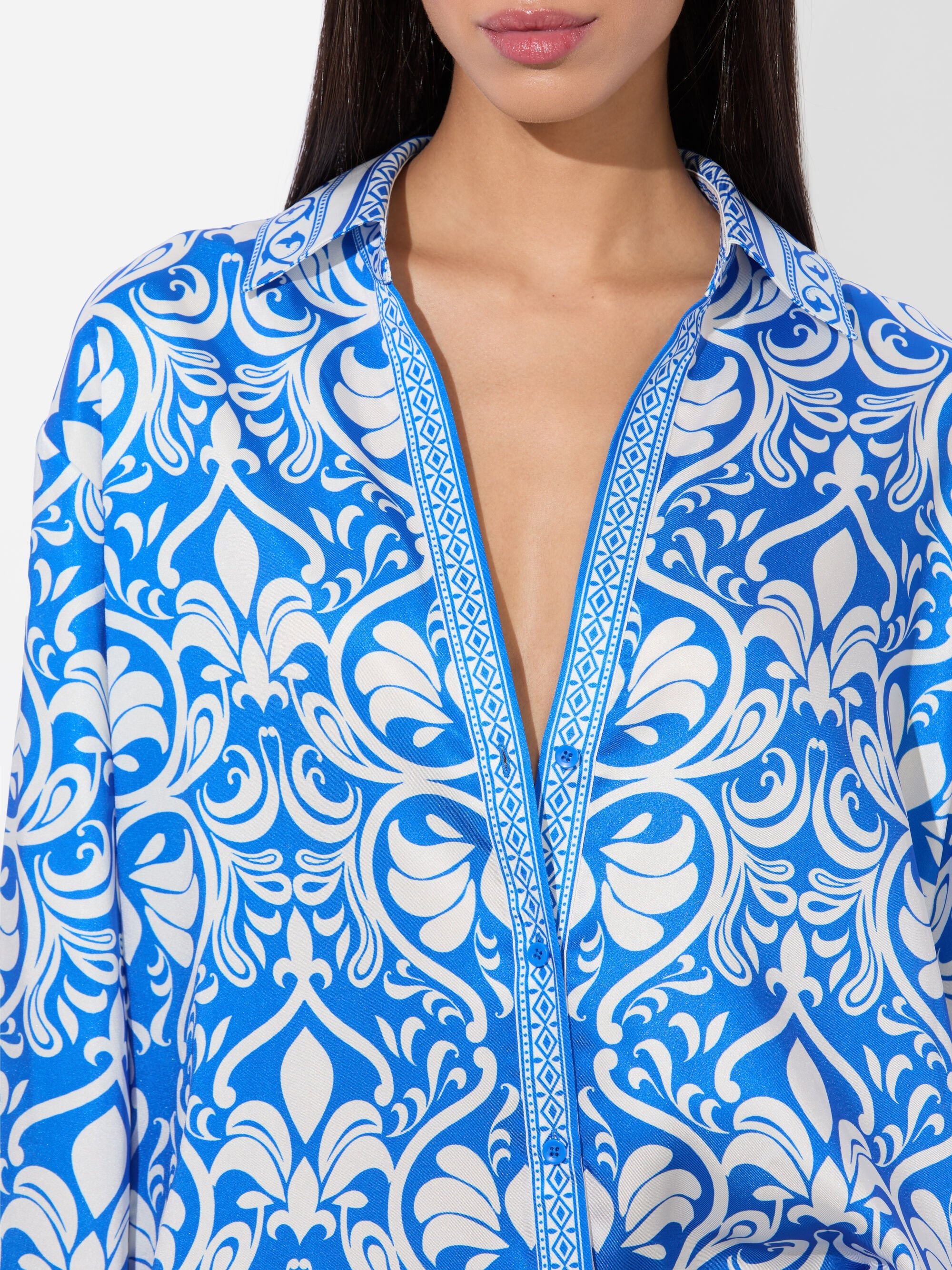 KIVA OVERSIZED PAJAMA SHIRT - 5