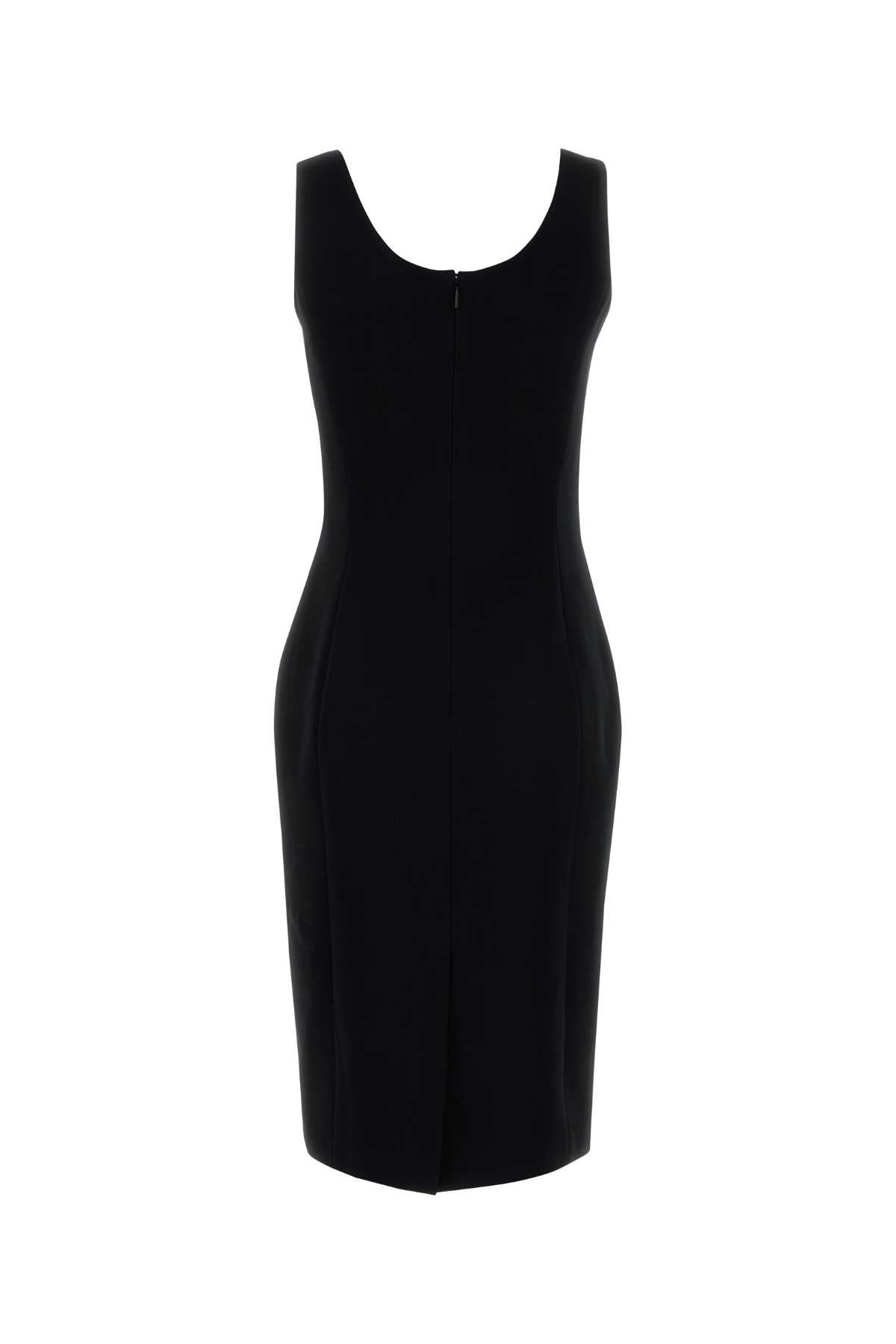 Versace Women Black Stretch Cady Dress - 2