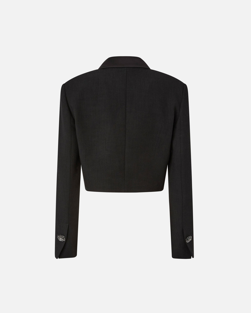 PINKO CROPPED JACKET WITH SATIN DETAILS outlook