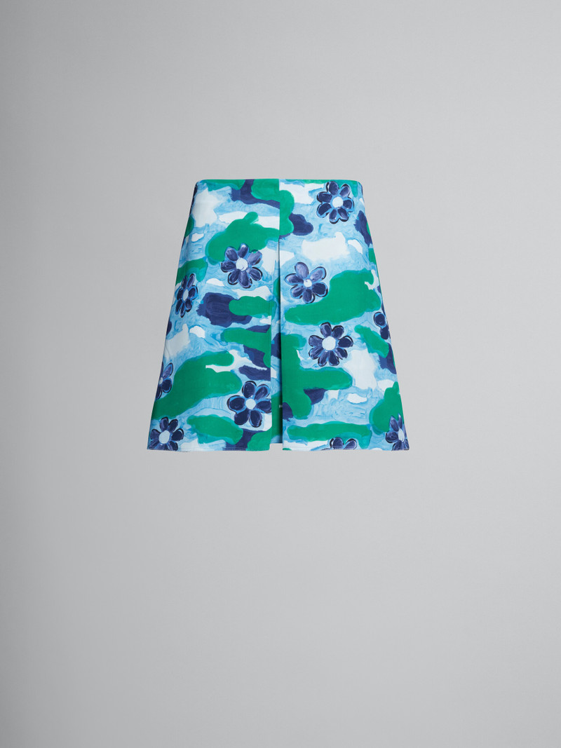 PRINTED CADY MINI SKIRT 1