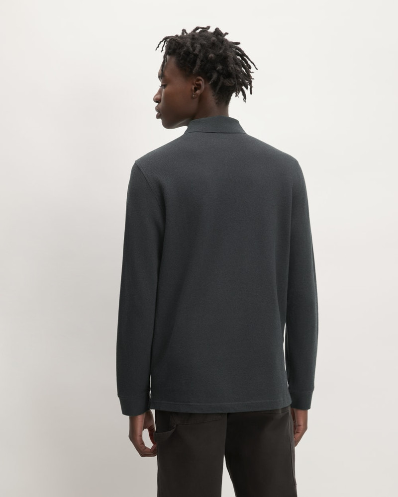 THE LONG-SLEEVE PIQUE POLO 6