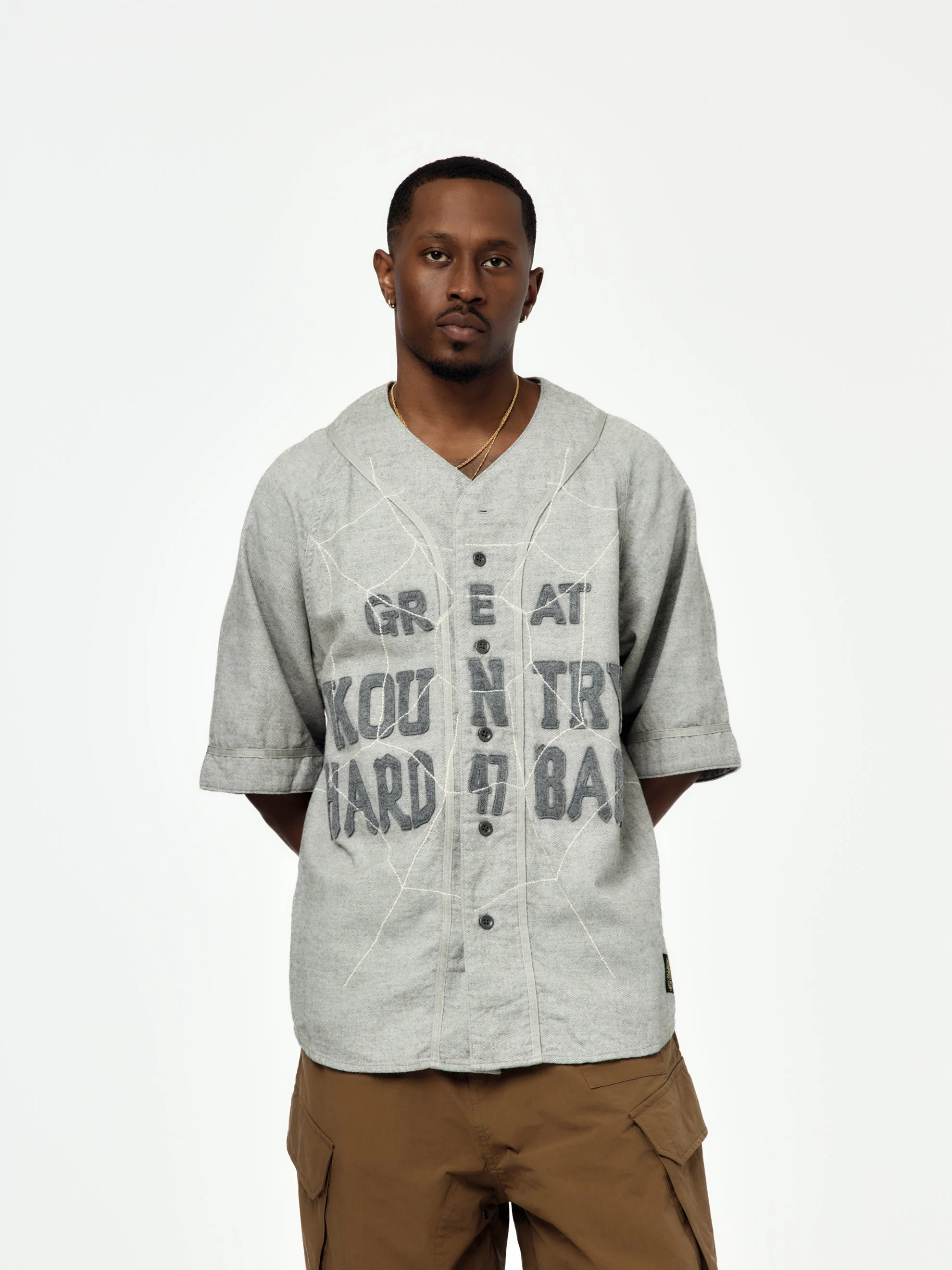 COTTON WOOL GREAT KOUNTRY BASEBALL SHIRT (KOUNTY DREAM CATCH REMAKE) - 1