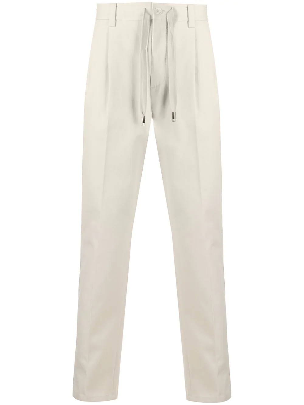 drawstring chino trousers - 1