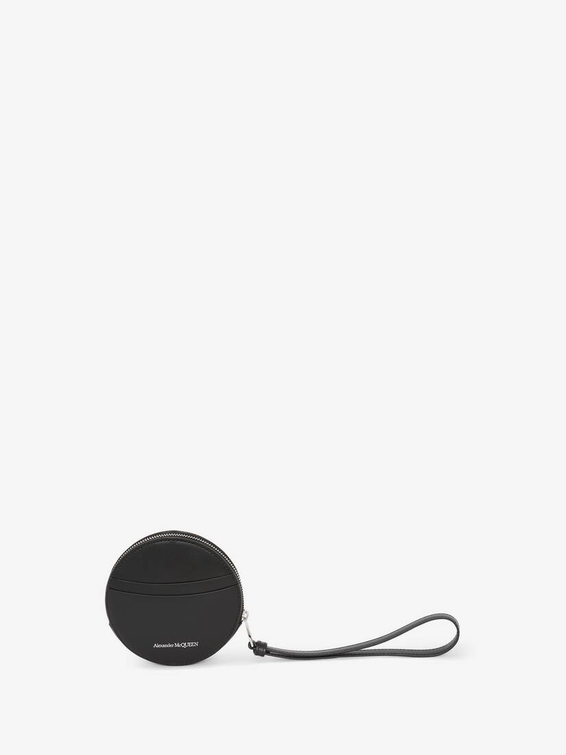 Curve Zip Coin Purse in Black - 3