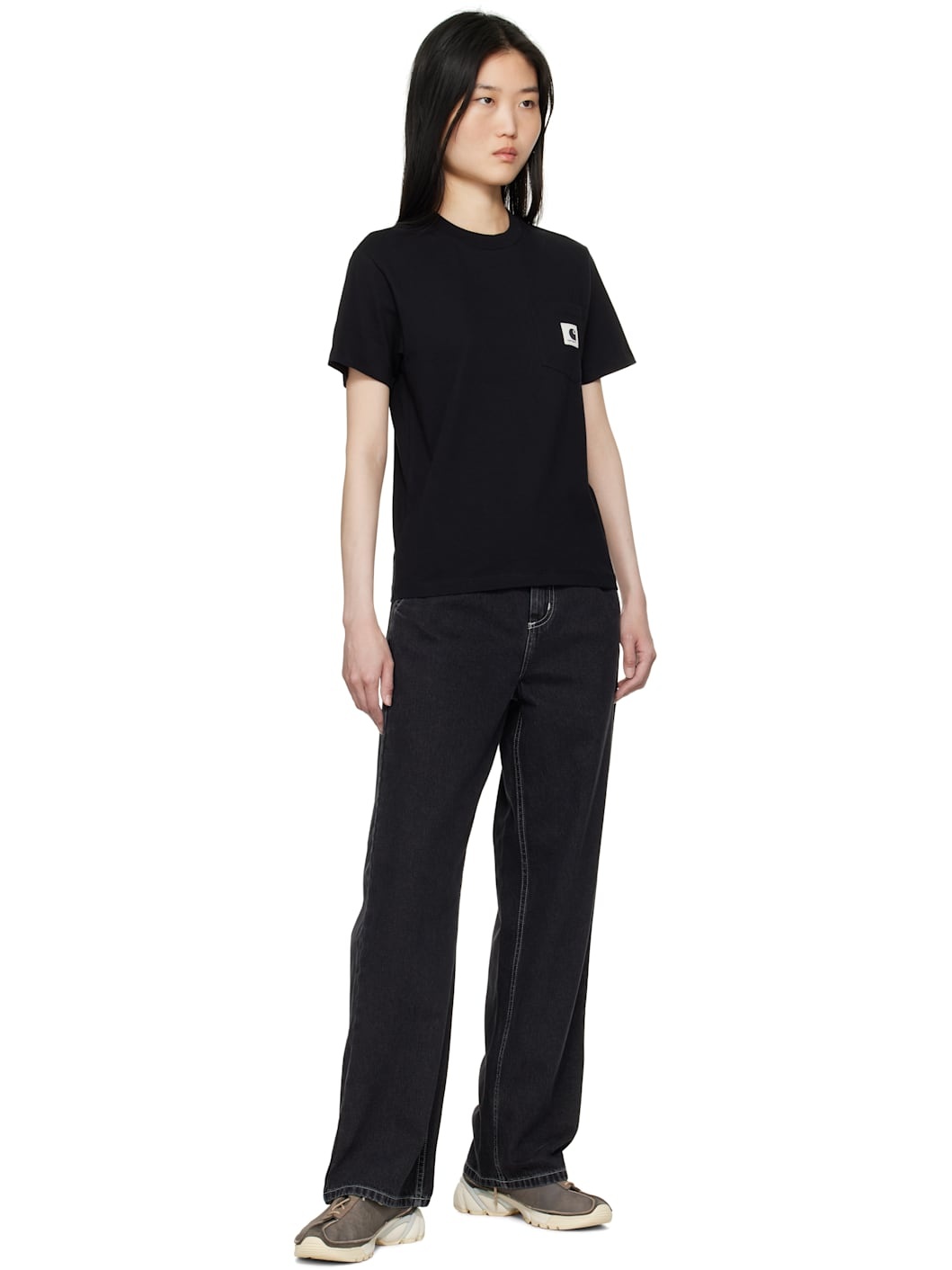 Black Simple Jeans - 4