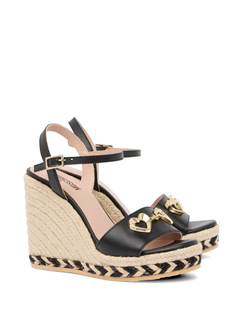 Moschino heart appliqué espadrilles outlook