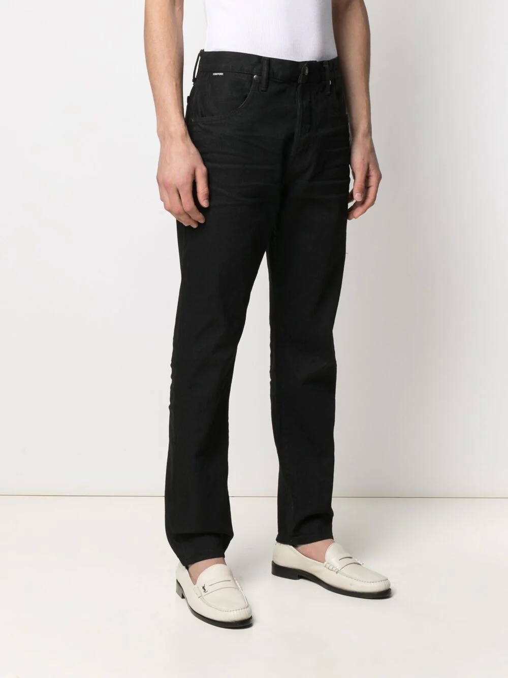 mid-rise straight-leg jeans - 3