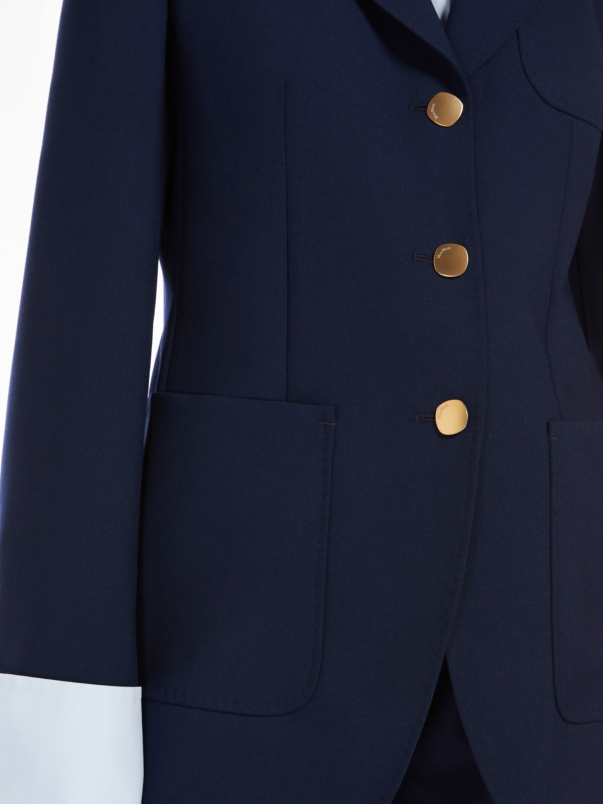 FARAONE Wool and mohair canvas blazer - 6