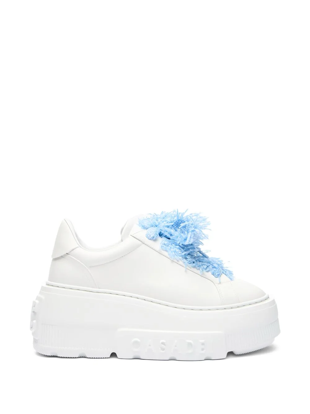 platform leather sneakers - 1