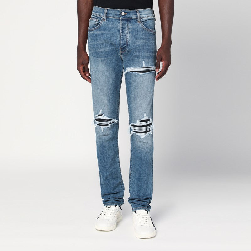 Amiri Blue Skinny Jeans With Rips Men - 1