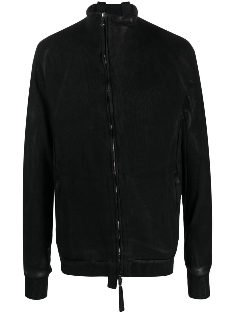 high-neck cotton lightweight jacket - 1