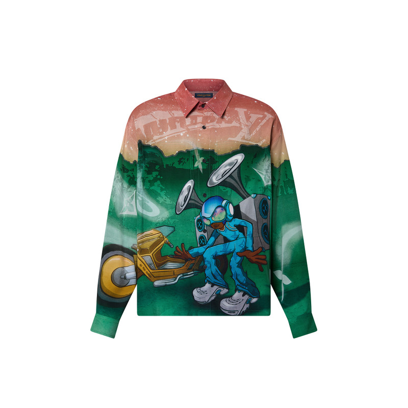 Printed Long-Sleeved Shirt 1