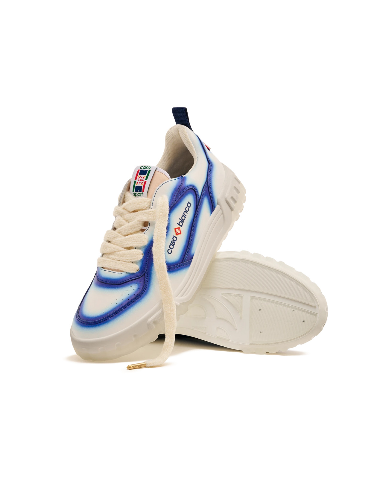 Men's Court Blue Fade Sneaker | Casablanca Paris - 5