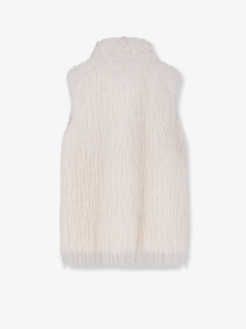 PINKO Neva Faux Fur Sleeveless Jacket outlook