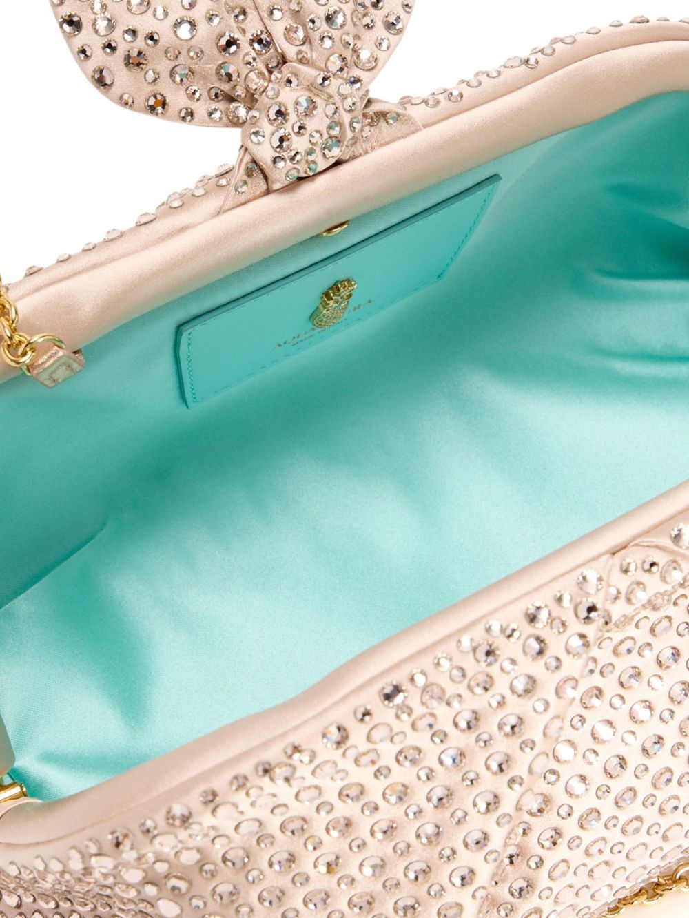 crystal-embellished clutch bag - 4