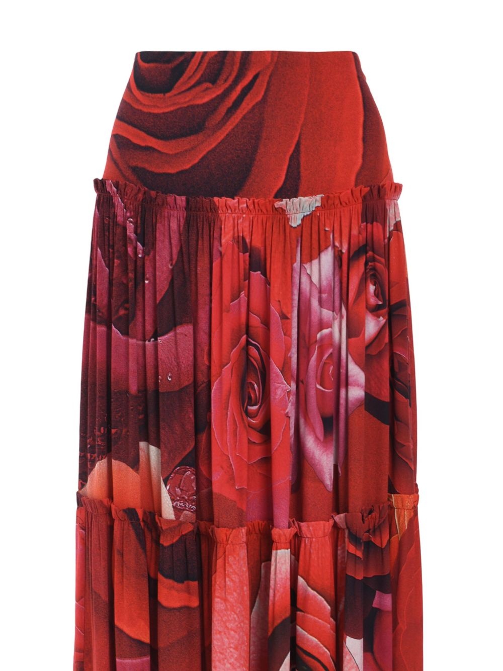 Rose-print maxi skirt - 3