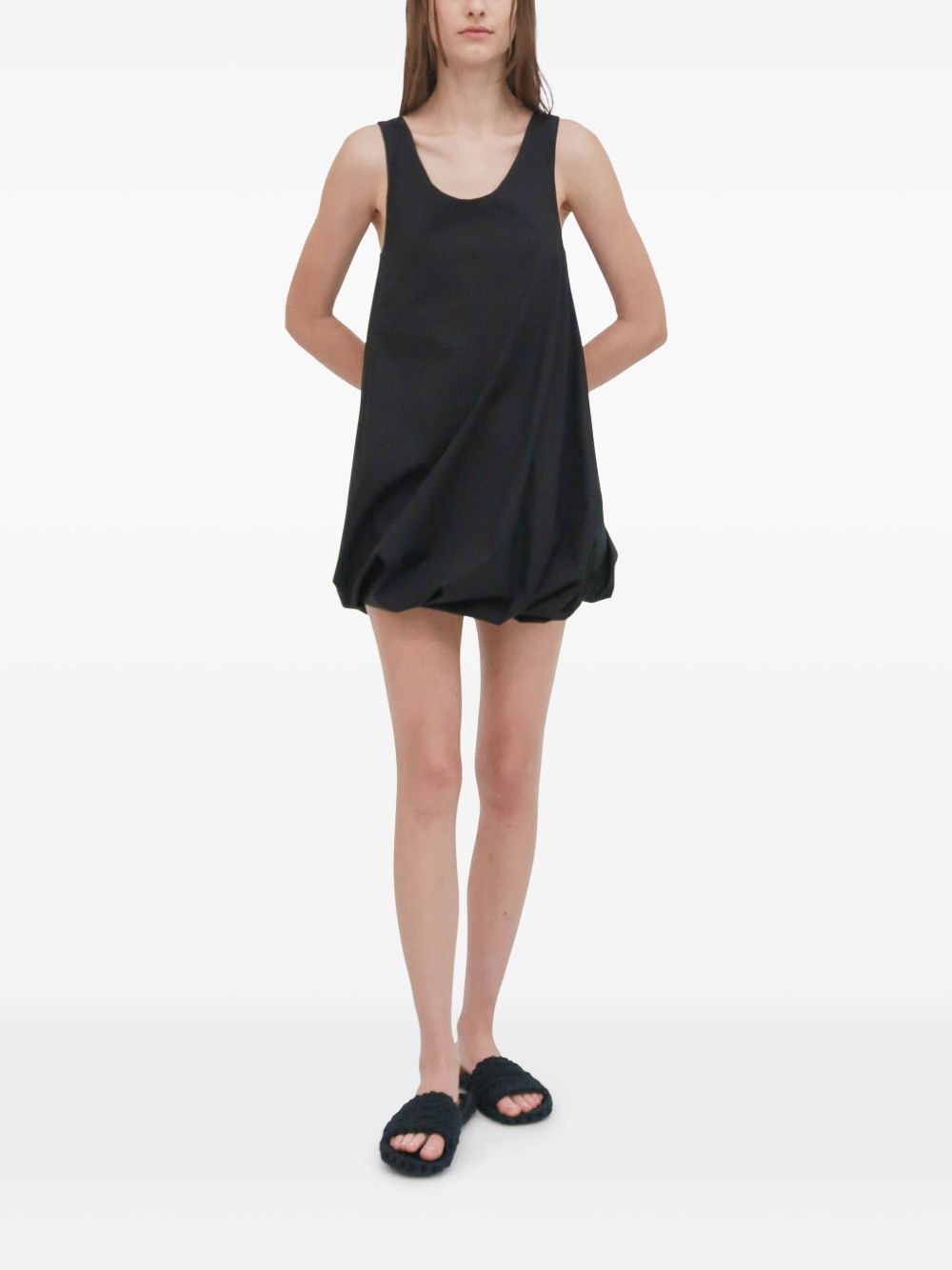 twisted-hem mini dress - 2