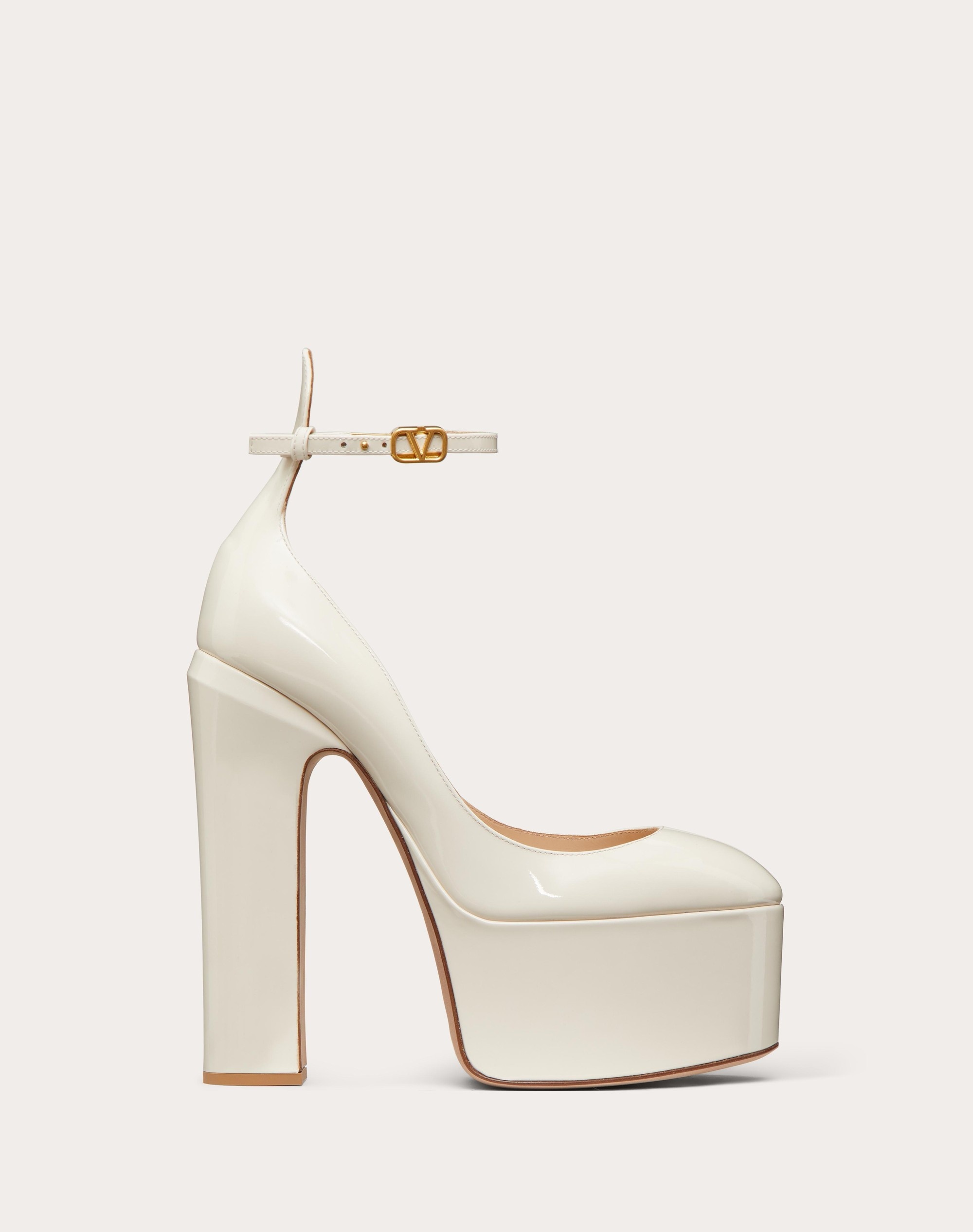 VALENTINO GARAVANI TAN-GO PLATFORM PUMP IN PATENT LEATHER 155 MM - 1