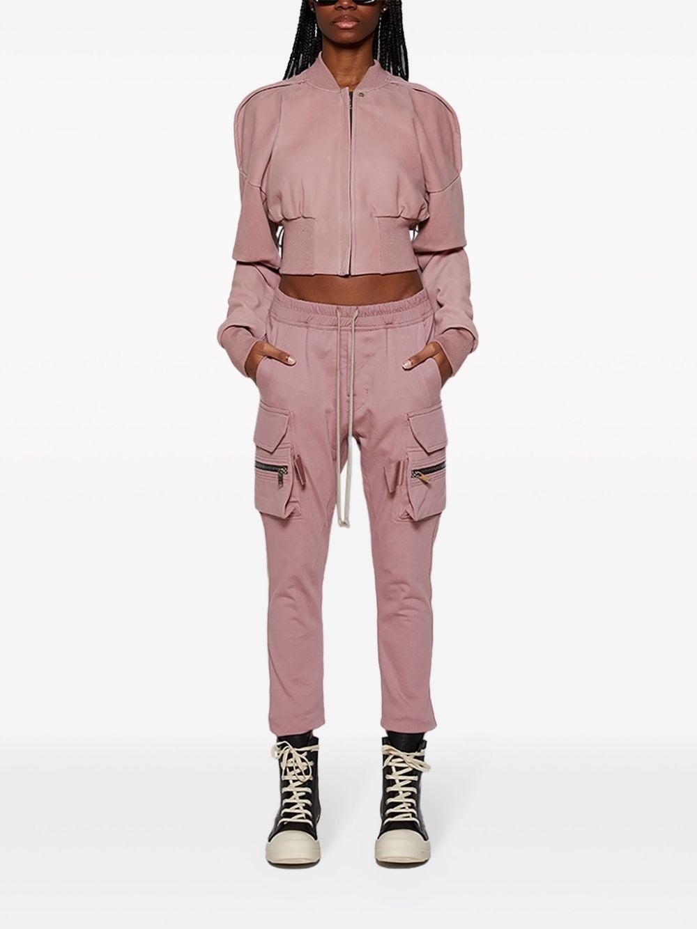 cropped bomber jacket - 2