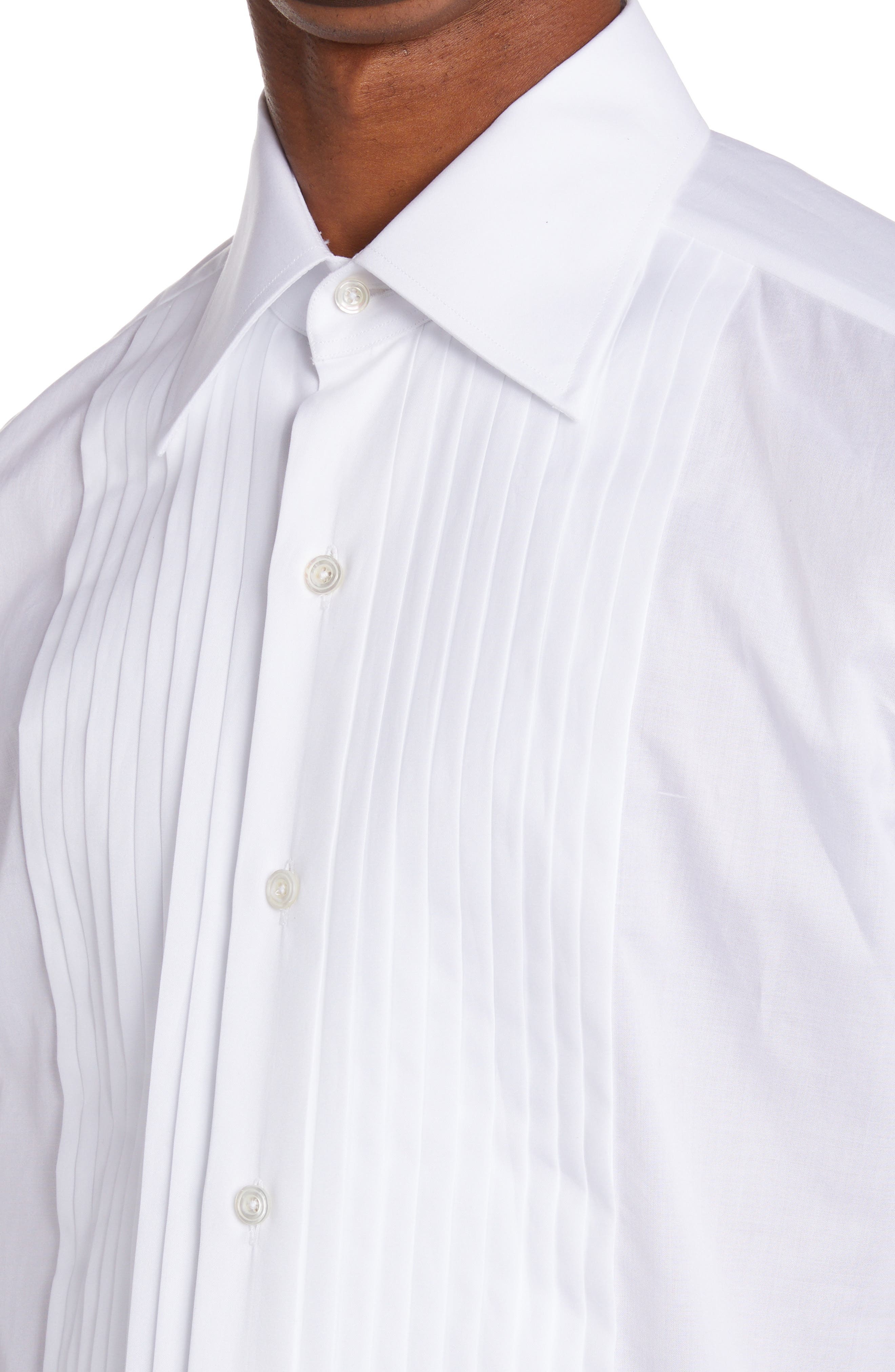 Slim Fit Poplin Tuxedo Shirt - 4