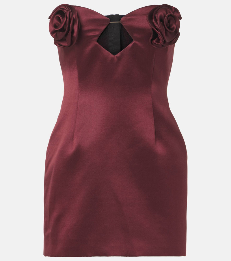 Silk and wool satin corset dress - 1