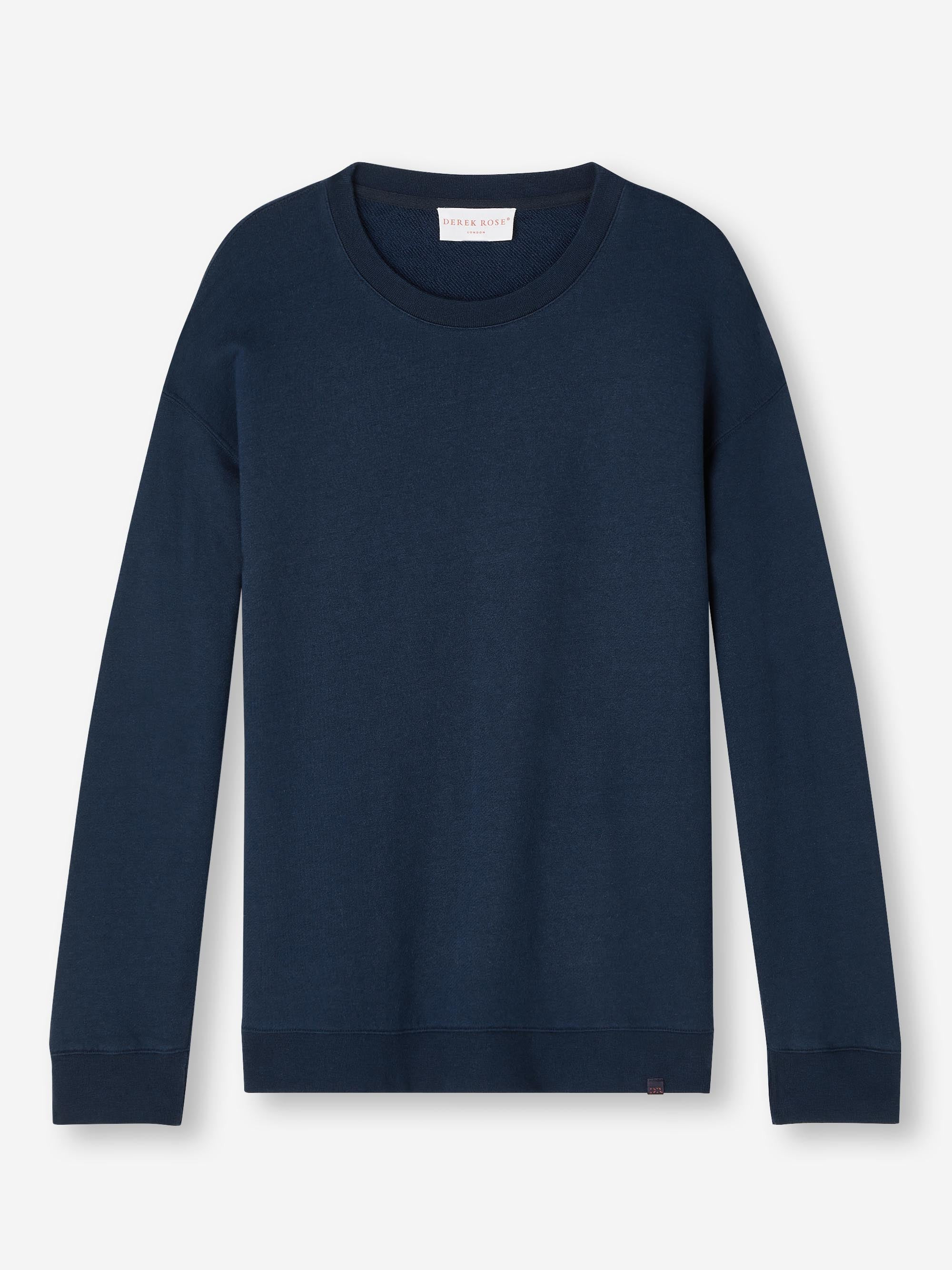 Women's Sweatshirt Quinn Cotton Modal Stretch Navy - 8