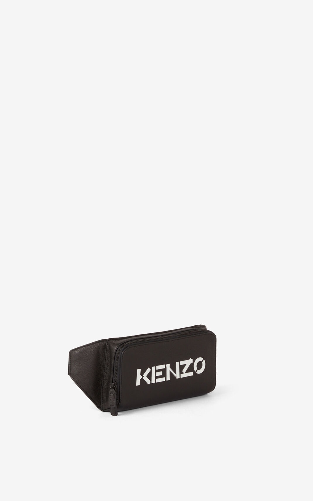 KENZO Logo leather belt bag - 4