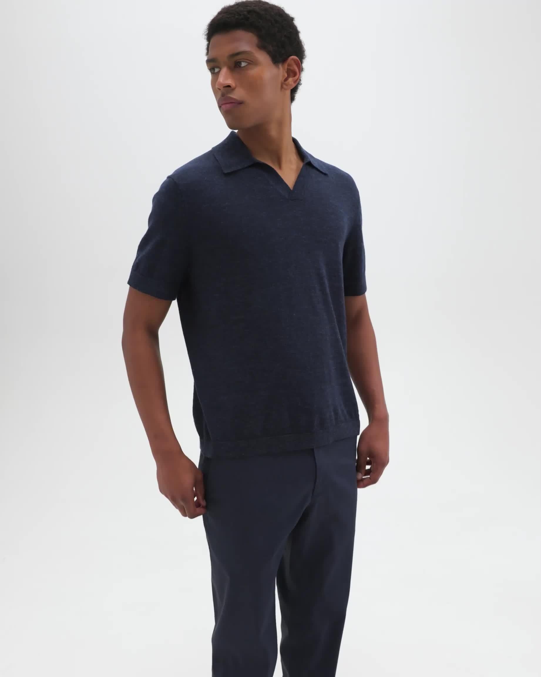 Brenan Polo Shirt in Cotton-Linen - 7