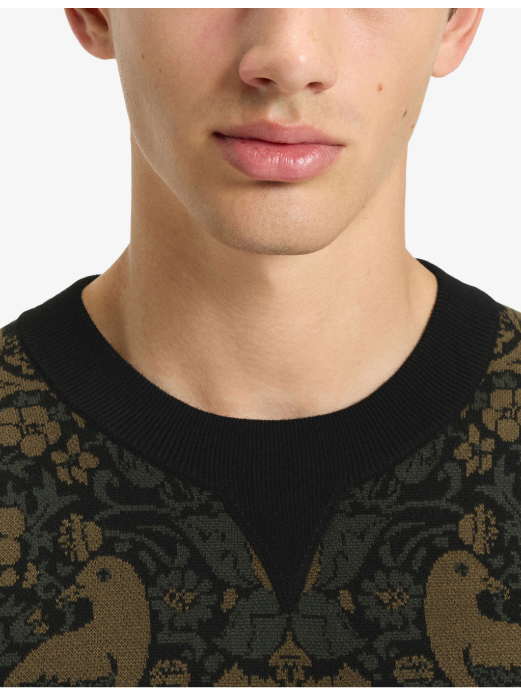 Tapestry Jacquard Relaxed Knitted Jumper - 5