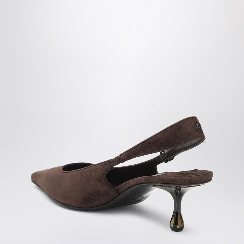 Jimmy Choo Amel 50 Pumps In Chocolate Colour Women - 2
