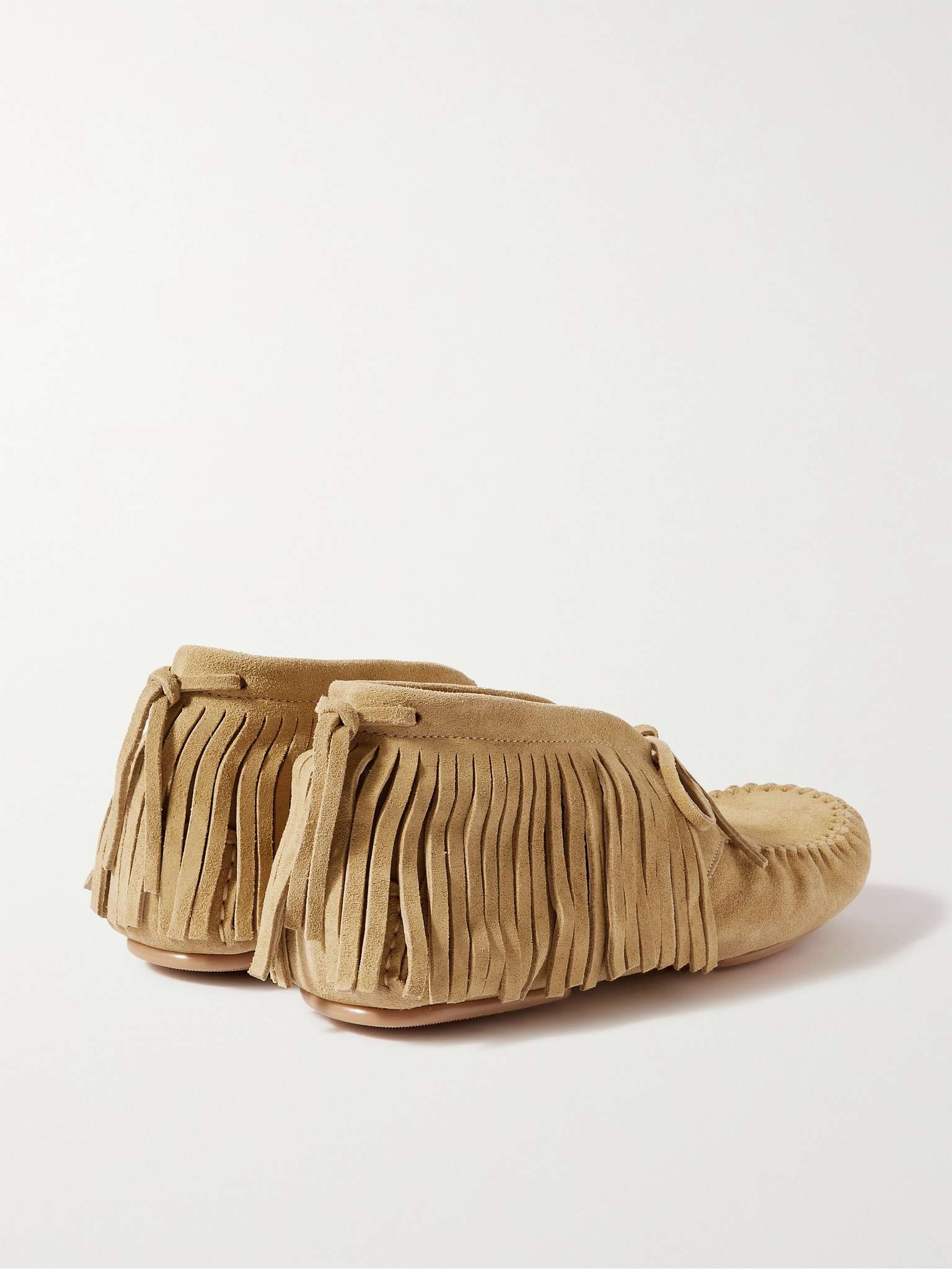 + Paula's Ibiza Fringed Suede Moccasins - 3