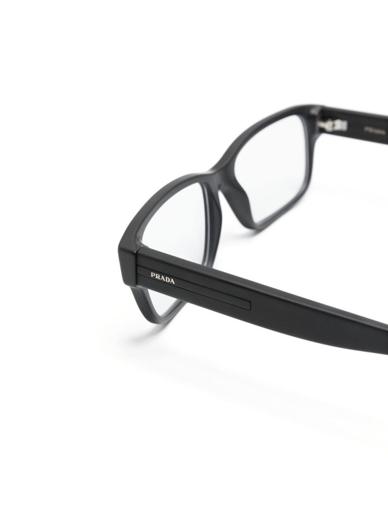 logo-print rectangle-frame glasses 3