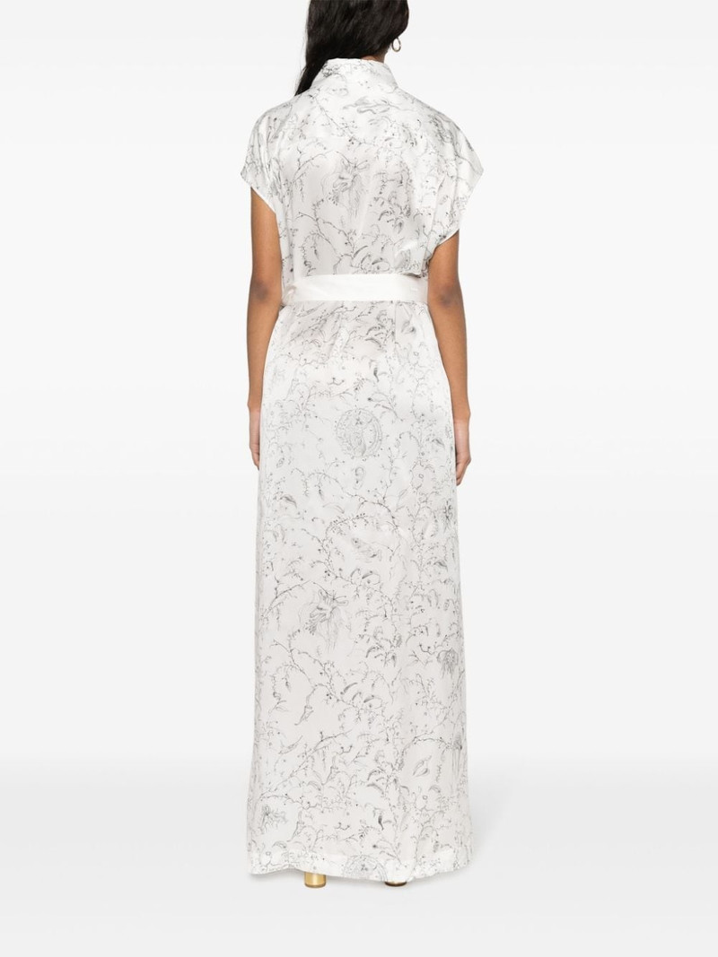 graphic-print silk shirtdress 4