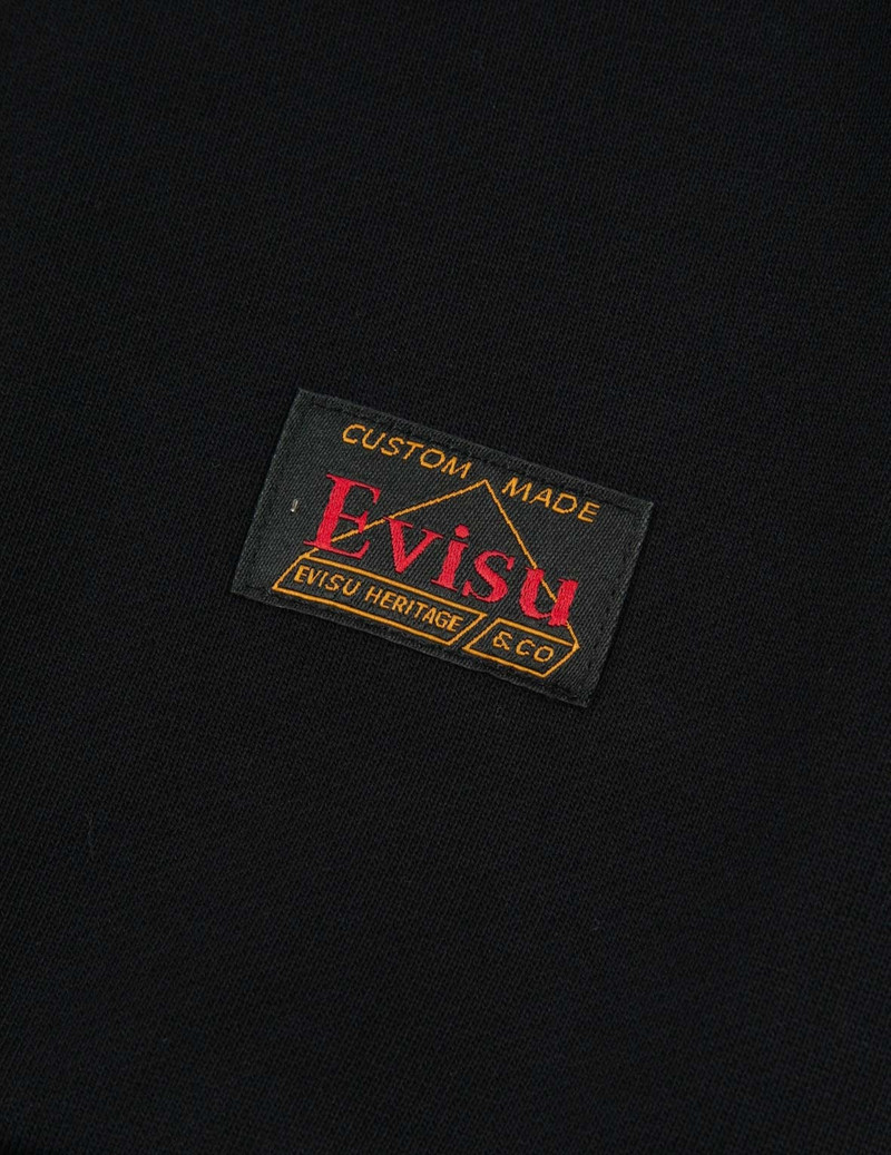 KOI AND WAVE PATTERN KAMON PRINT SWEATSHIRT 10