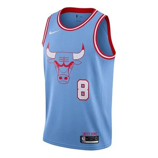 Nike NBA City limited Jersey SW Fan Edition 2019-2020 Season Chicago Bulls Zach LaVine No. 8 Blue AV - 1