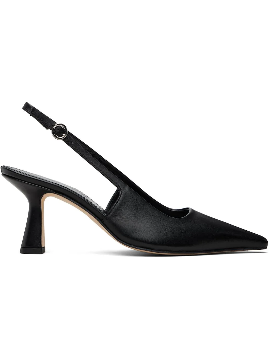 Black Fernanda Slingback Heels - 1
