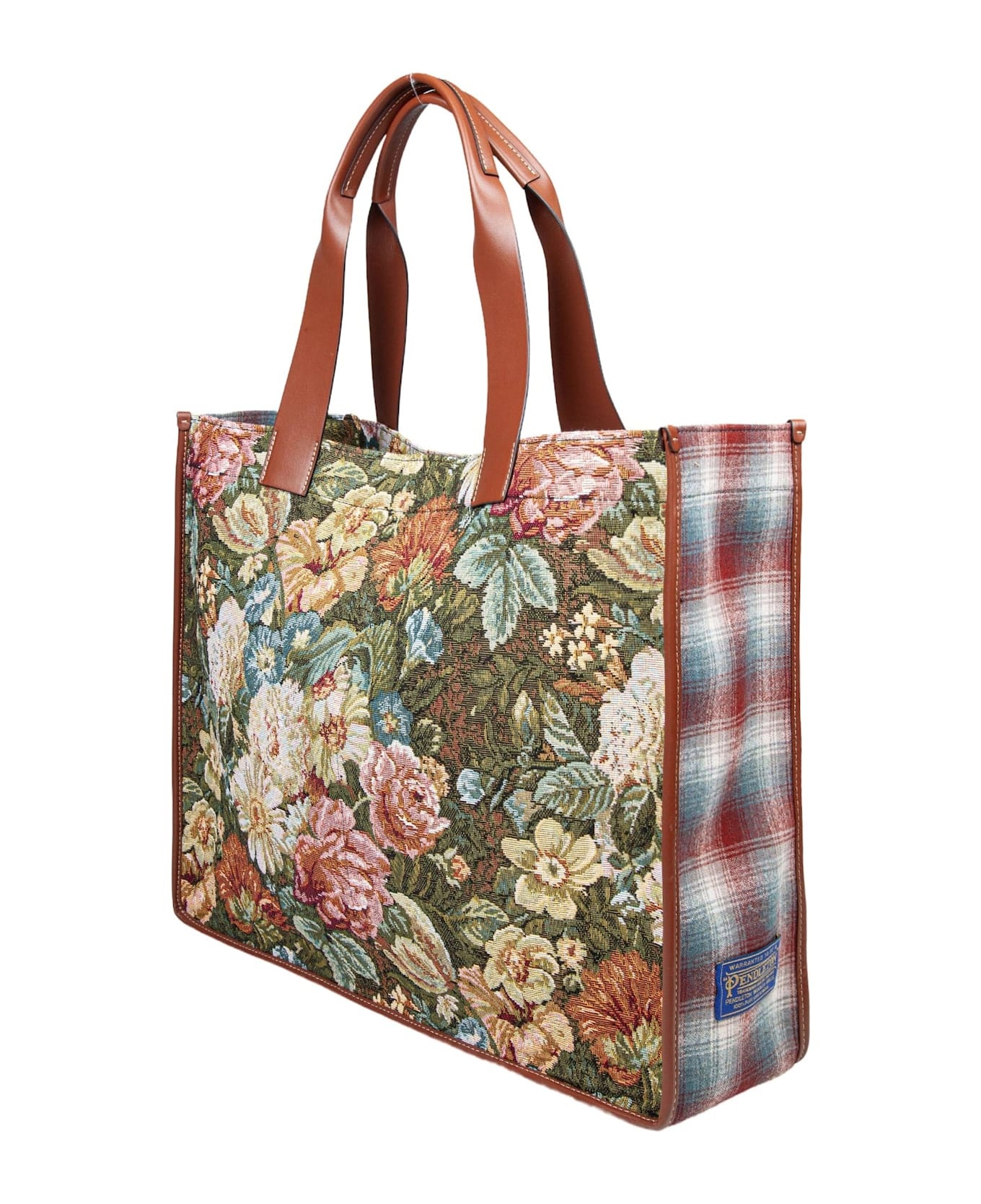 Large Floral Fabric Tote Bag - 3