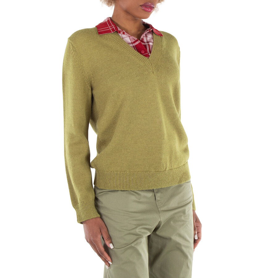 Loewe Polo Collar V Neck Sweater - 2