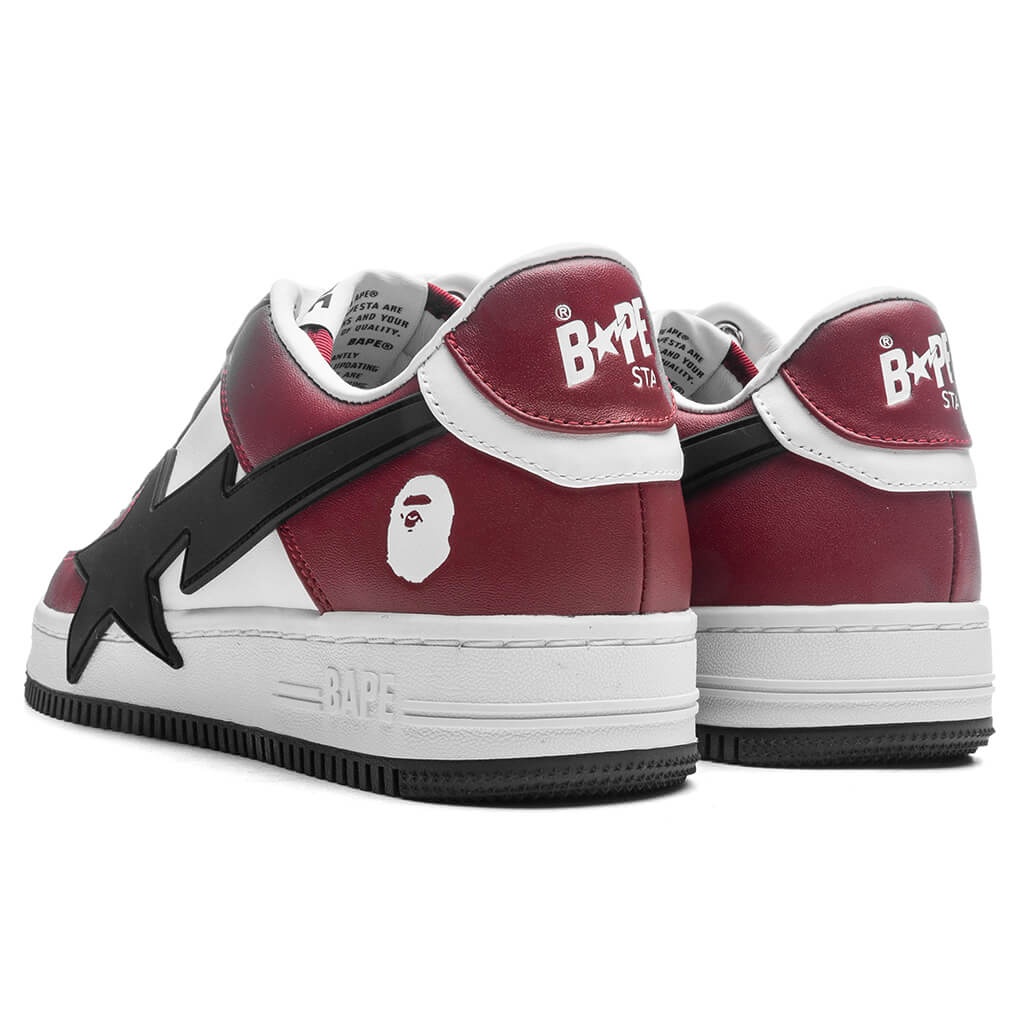 WOMEN'S BAPE STA OS #2 - BURGUNDY/BLACK - 3