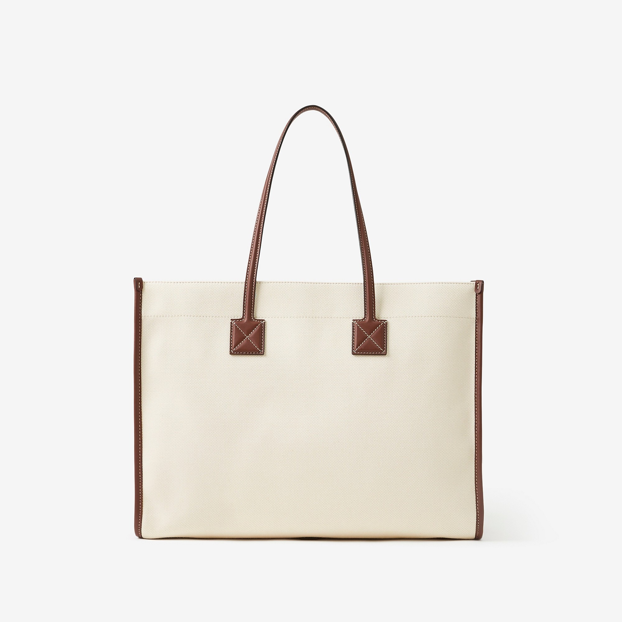 Medium Two-tone Canvas and Leather Freya Tote - 3