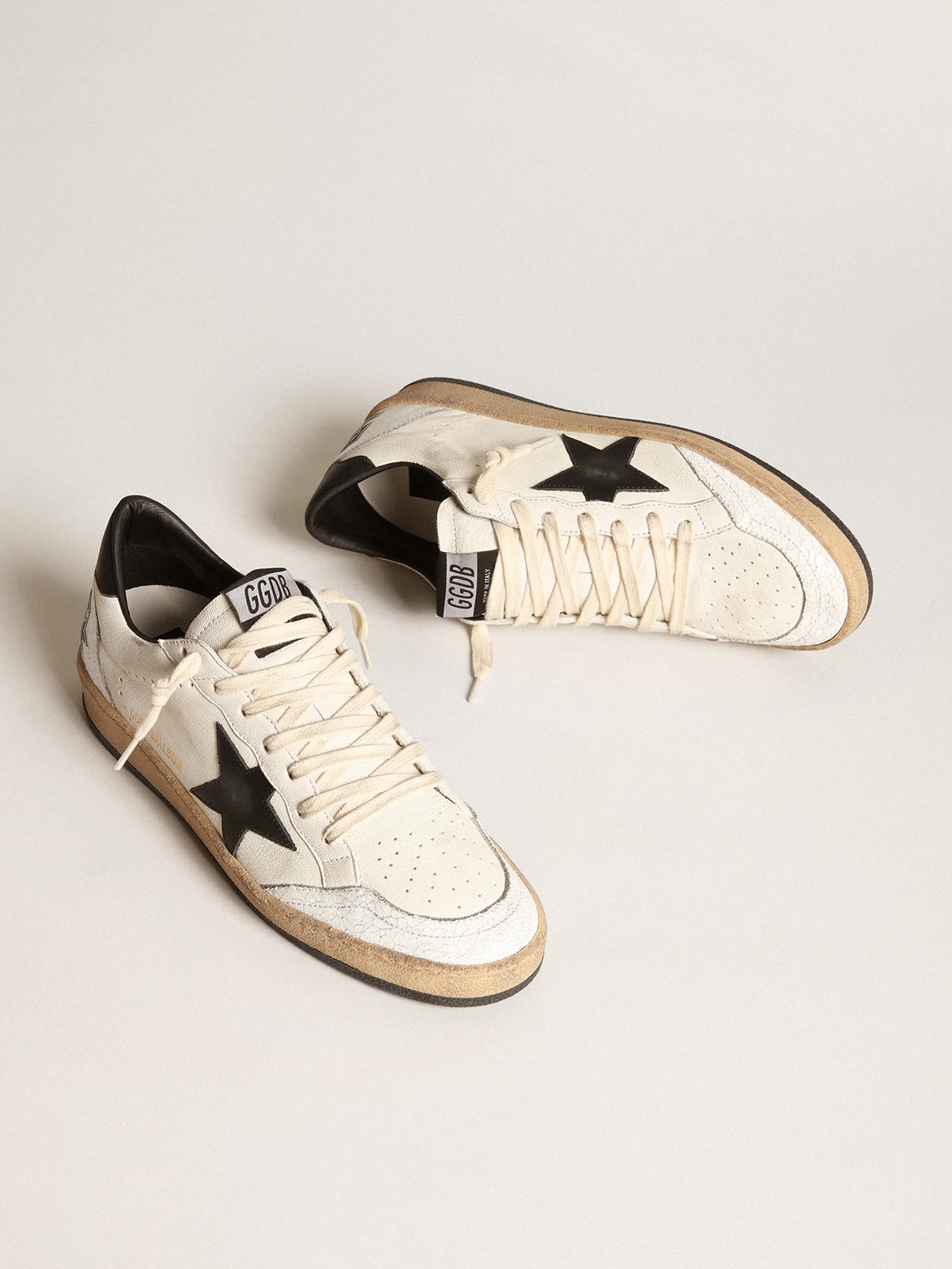 Golden Goose Women's Ball Star sneakers in white nappa leather