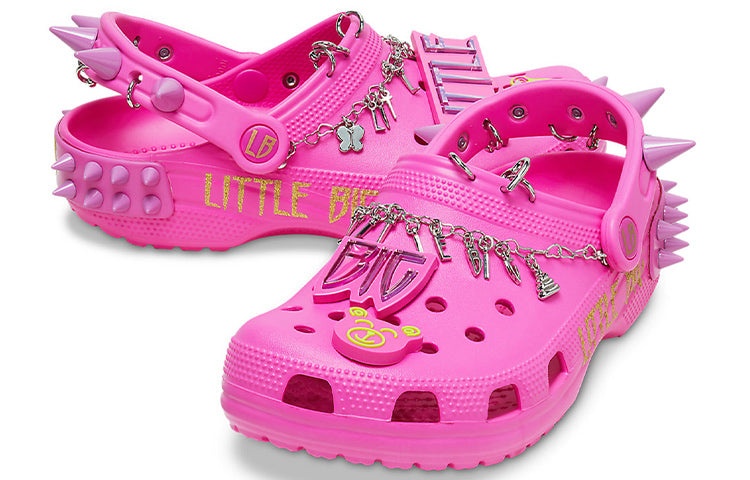 Crocs x LittleBig Classic Clog Sandals 'Pink' 207546-6QQ - 7