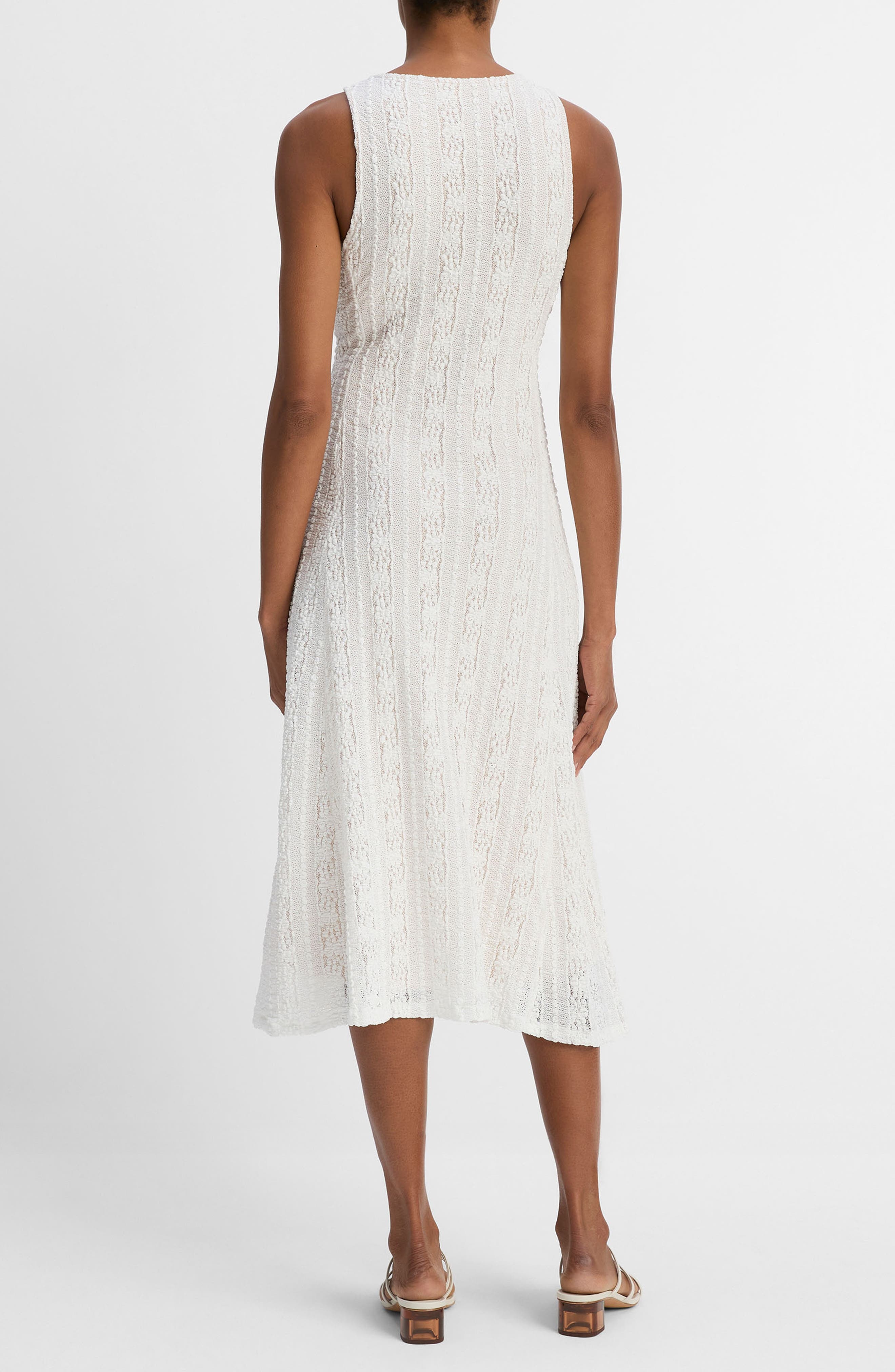 Vince Sleeveless Midi Dress in Off White at Nordstrom - 2