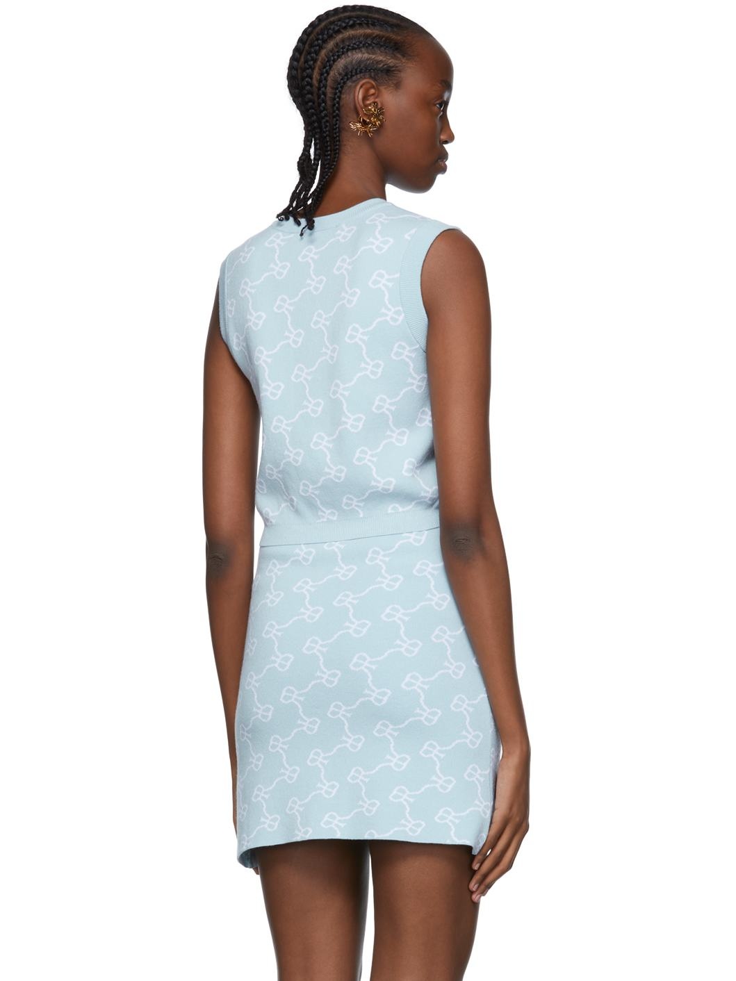 Blue Viscose Vest - 3