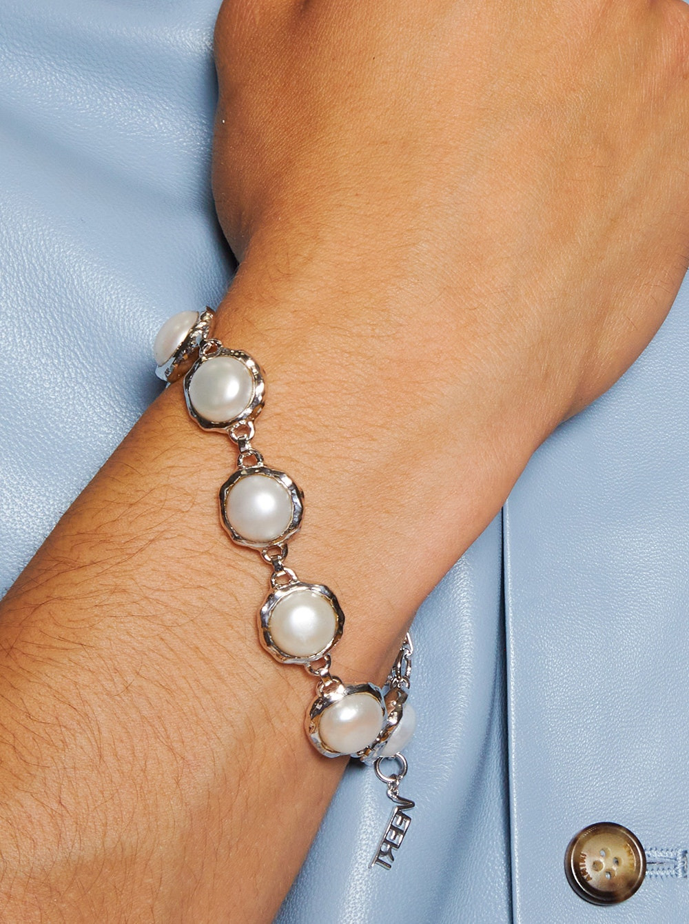 The Pearl Circle Bracelet White Gold - 2