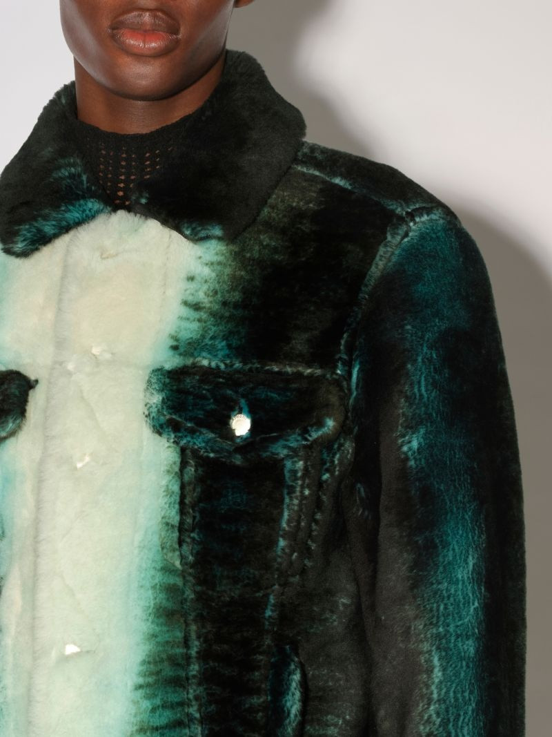 TIE DYE SHEARLING JACKET 5
