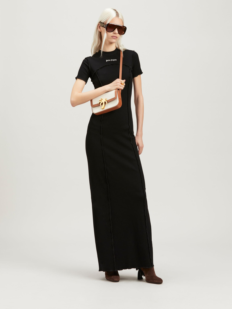 Palm Angels Open Back Logo Rib Dress outlook