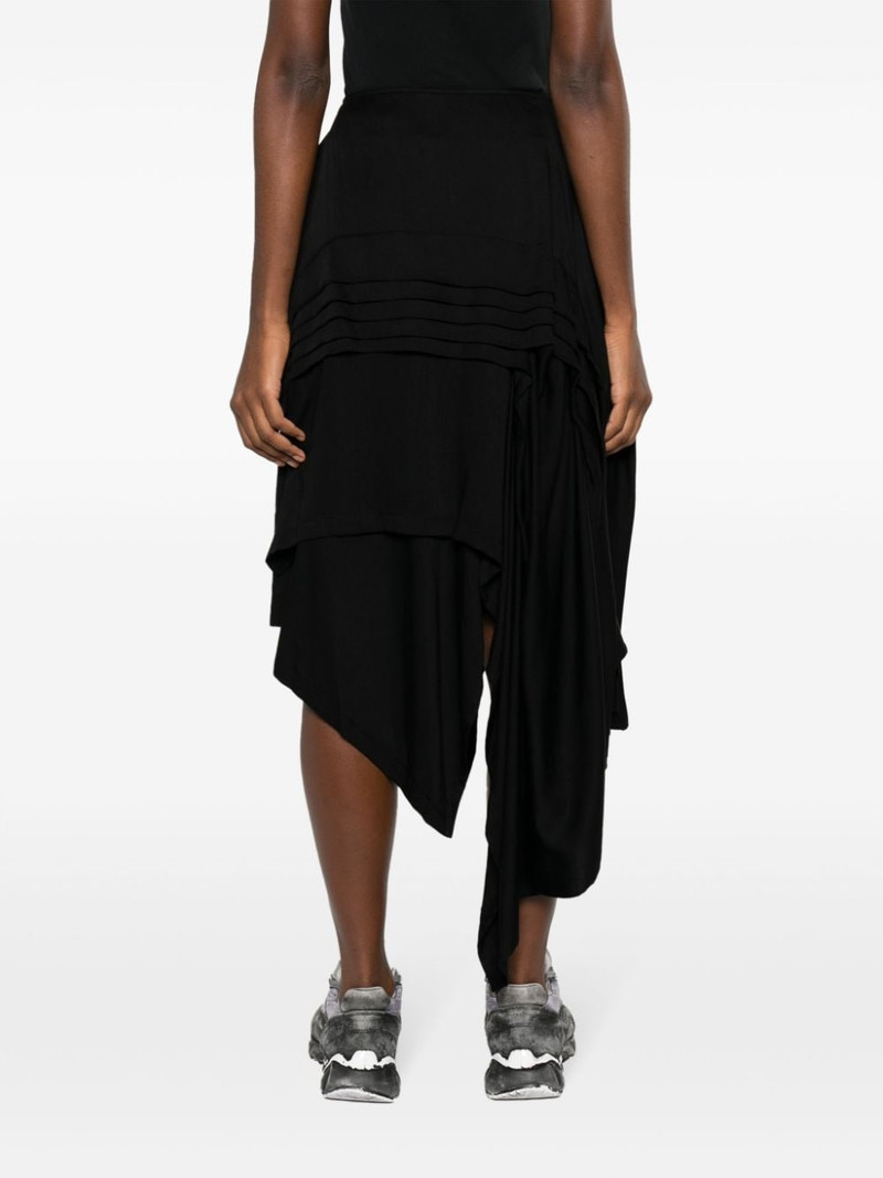asymmetric wool-blend midi skirt 4